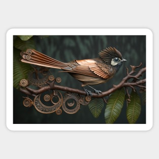 Steampunk bird Sticker